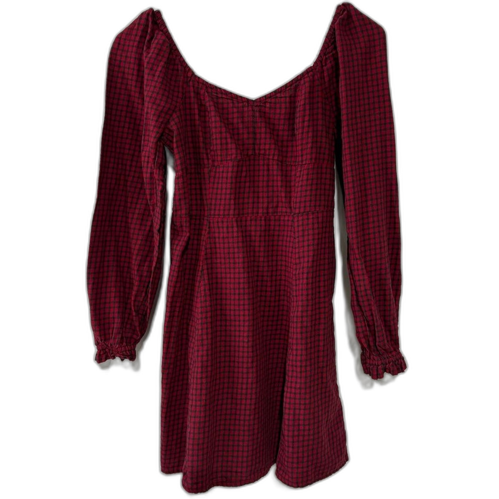 American Eagle Sweetheart Long-Sleeve Cotton Mini Dress
